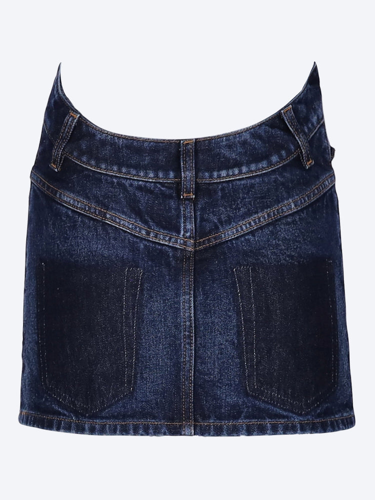 Der geschwungene Jeans-Minirock 3