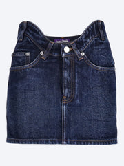 Der geschwungene Jeans-Minirock ref: