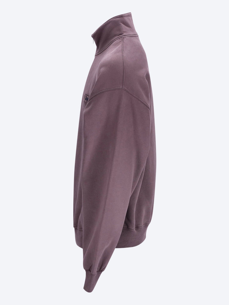 Le sweat col roulé zippé en gros grain 2
