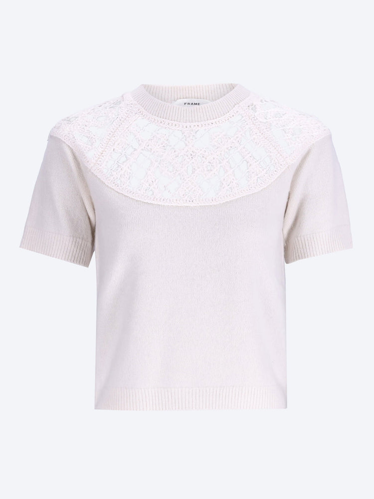 The lace gathered sweater 1