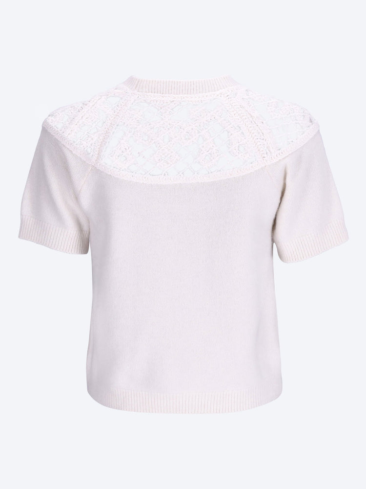 The lace gathered sweater 2