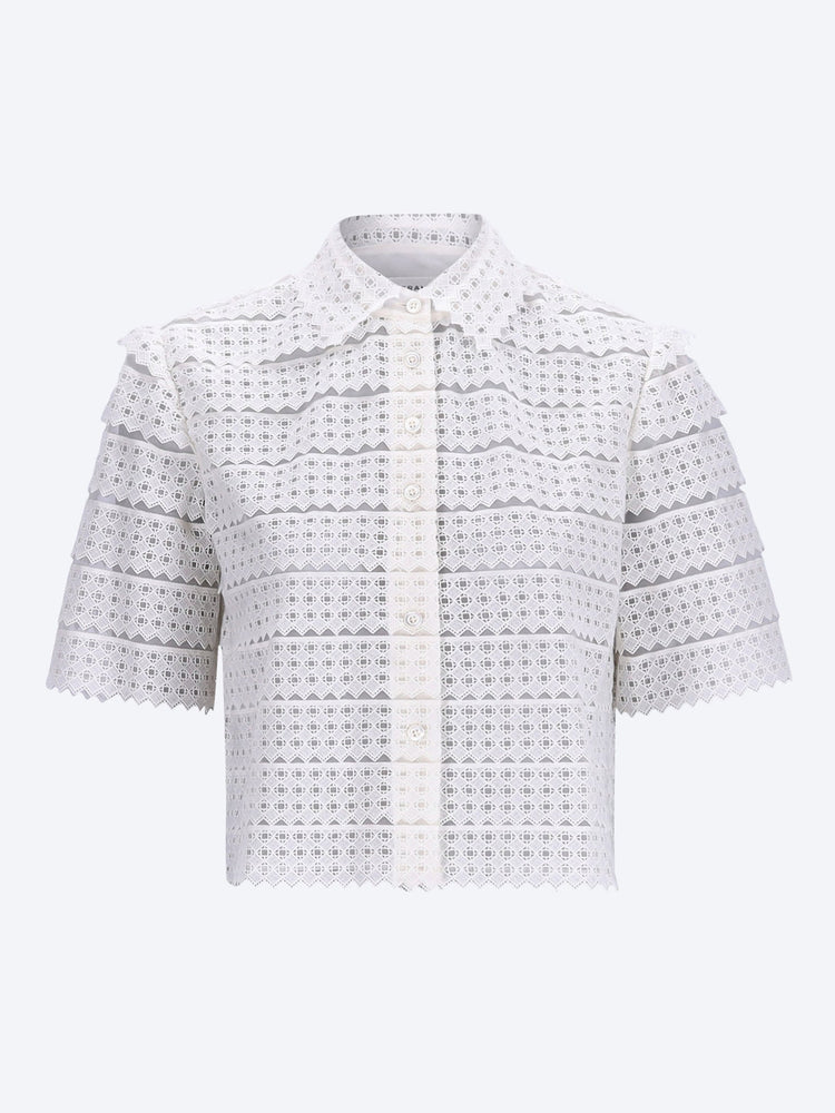 The lattice crochet blouse 1