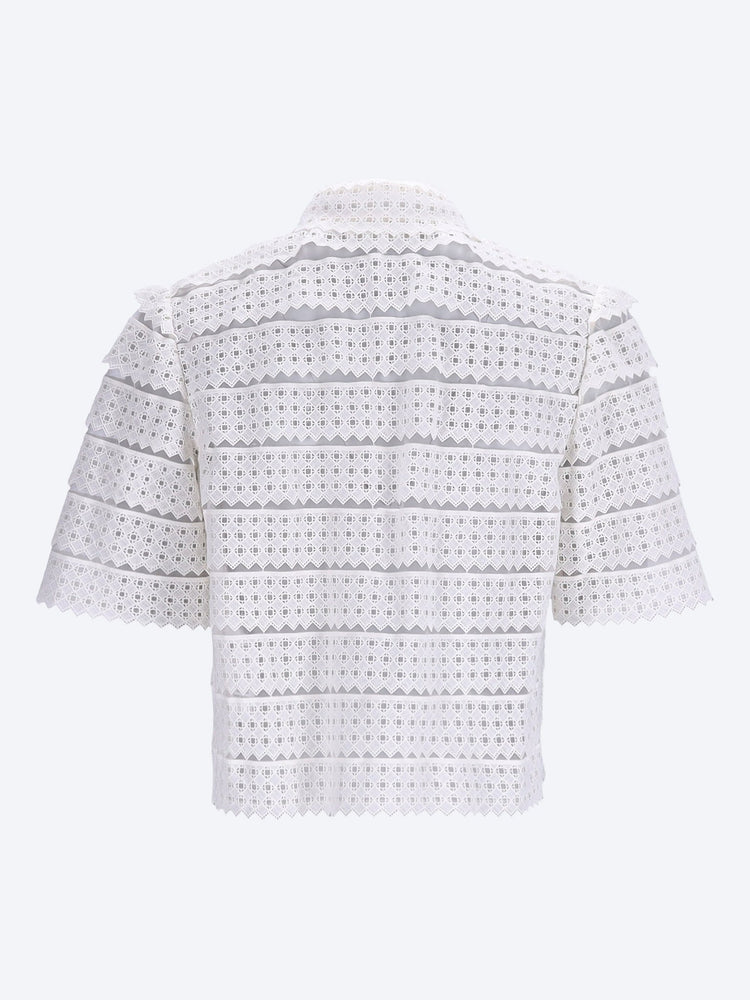 The lattice crochet blouse 2