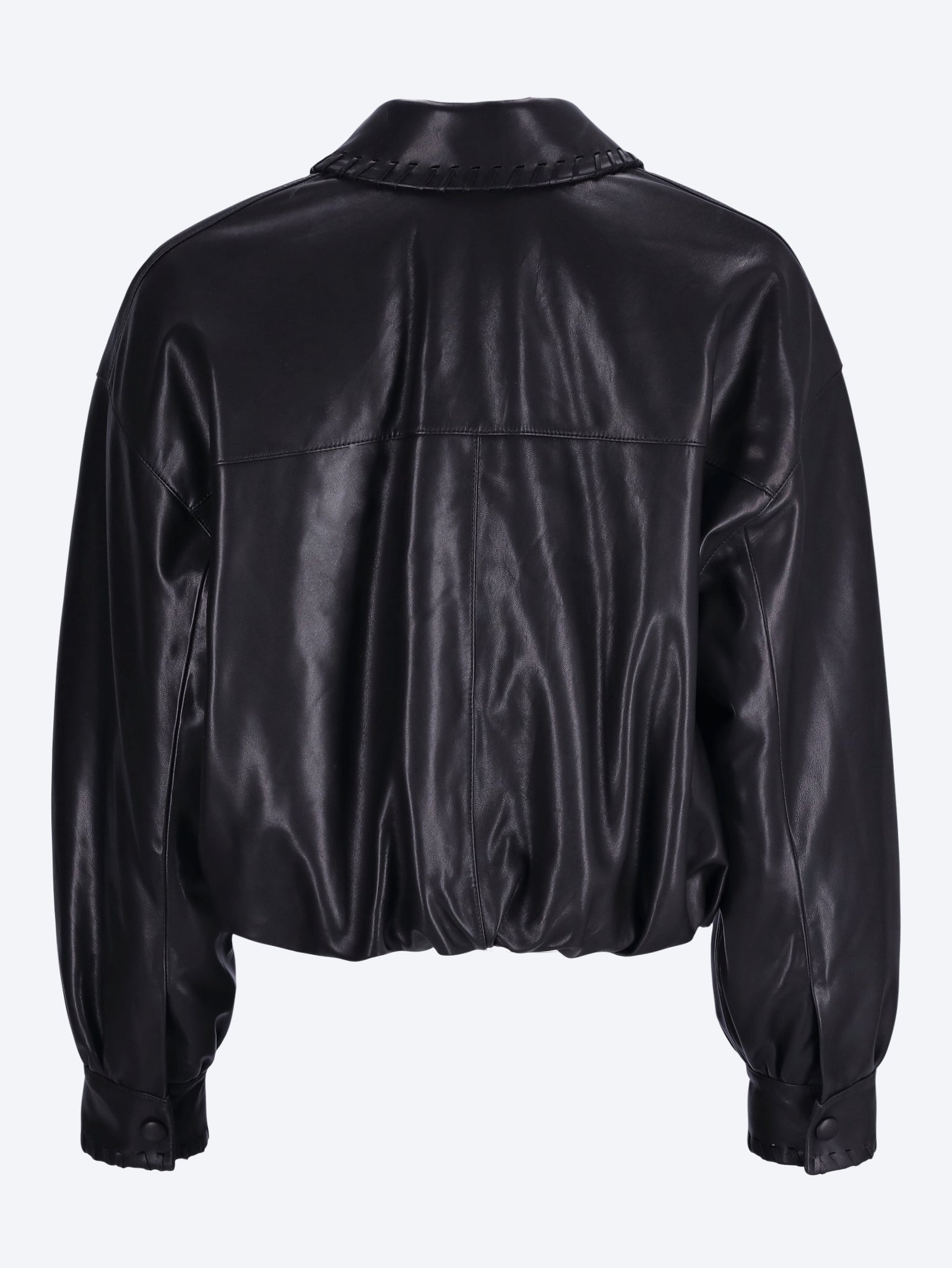 The leather bubble jacket 3