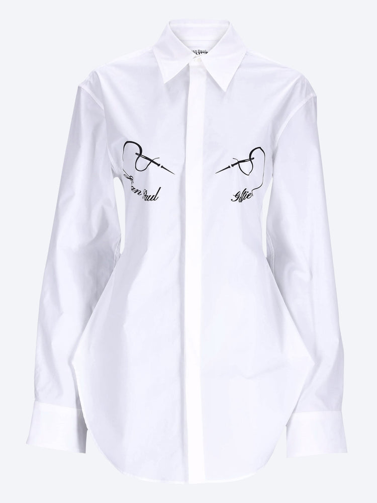 The needles jean paul gaultier flock printed shirt 1