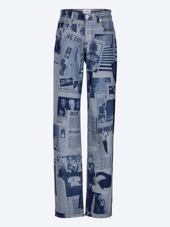 The newspaper printed jeans