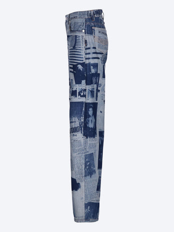 The newspaper printed jeans