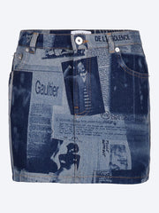 The newspaper printed mini skirt ref: