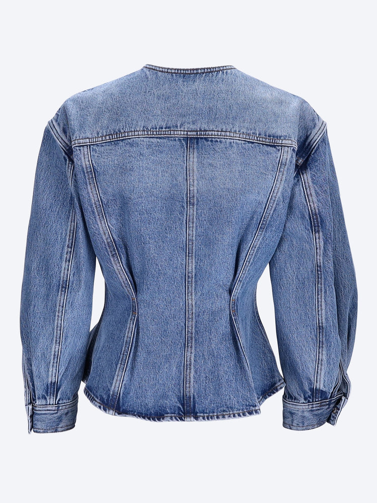 The nipped collarless jacket 3