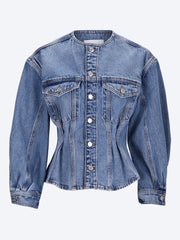 The nipped collarless jacket ref: