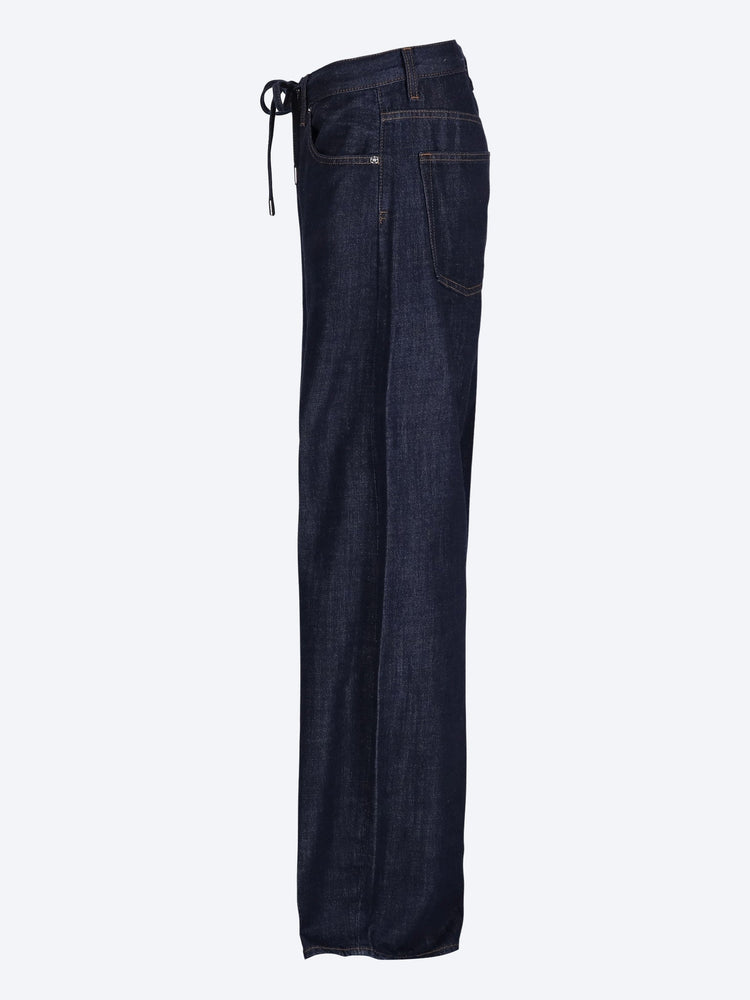 The off duty drawstring bow jeans 2