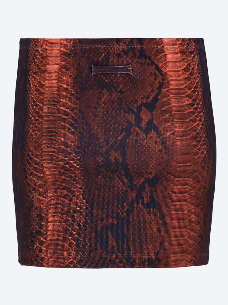 The python printed mini skirt 3
