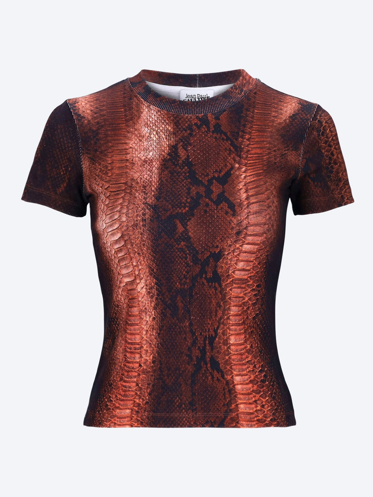 The python printed t-shirt 1