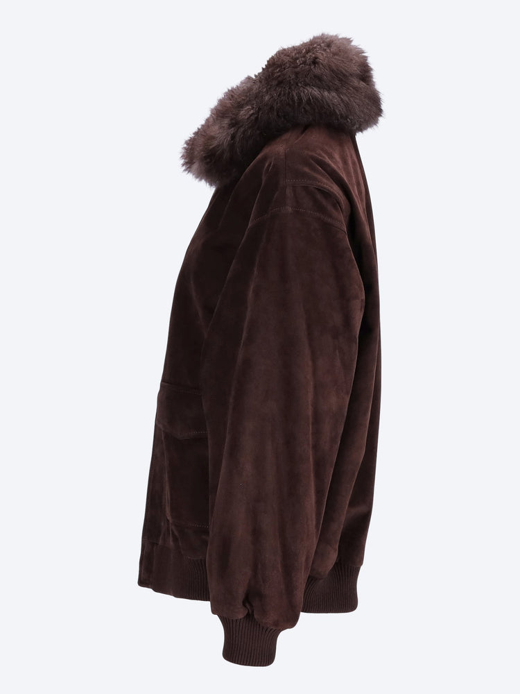The suede oversized jacket 2