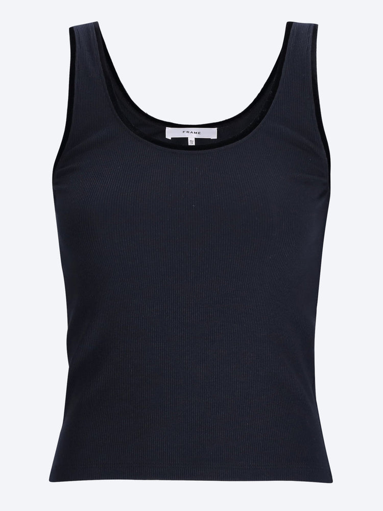 The velvet trim tank top 1