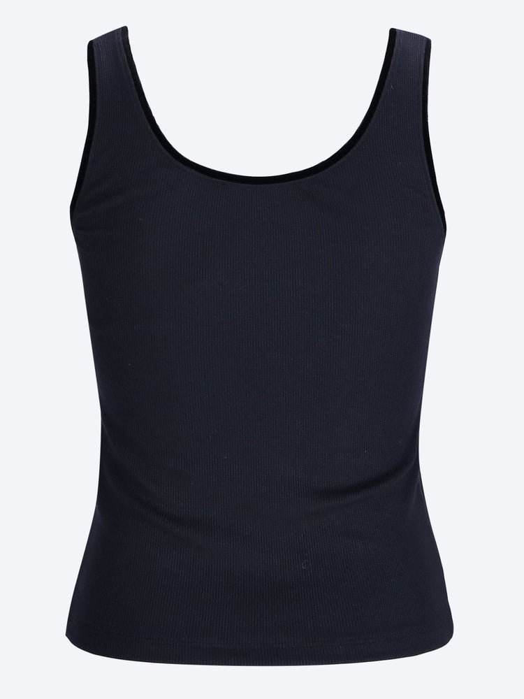 The velvet trim tank top 2