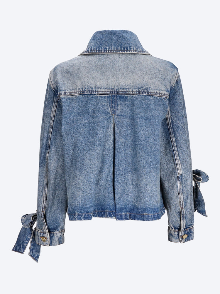 Tint rigid denim bow jacket 3