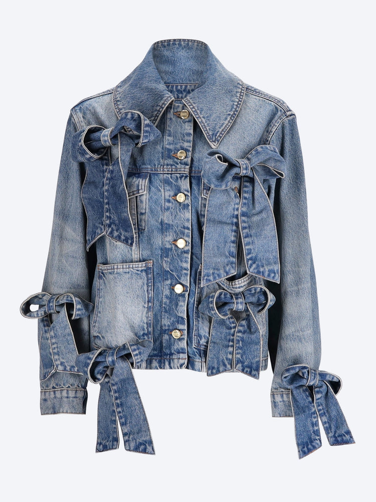 Tint rigid denim bow jacket 1