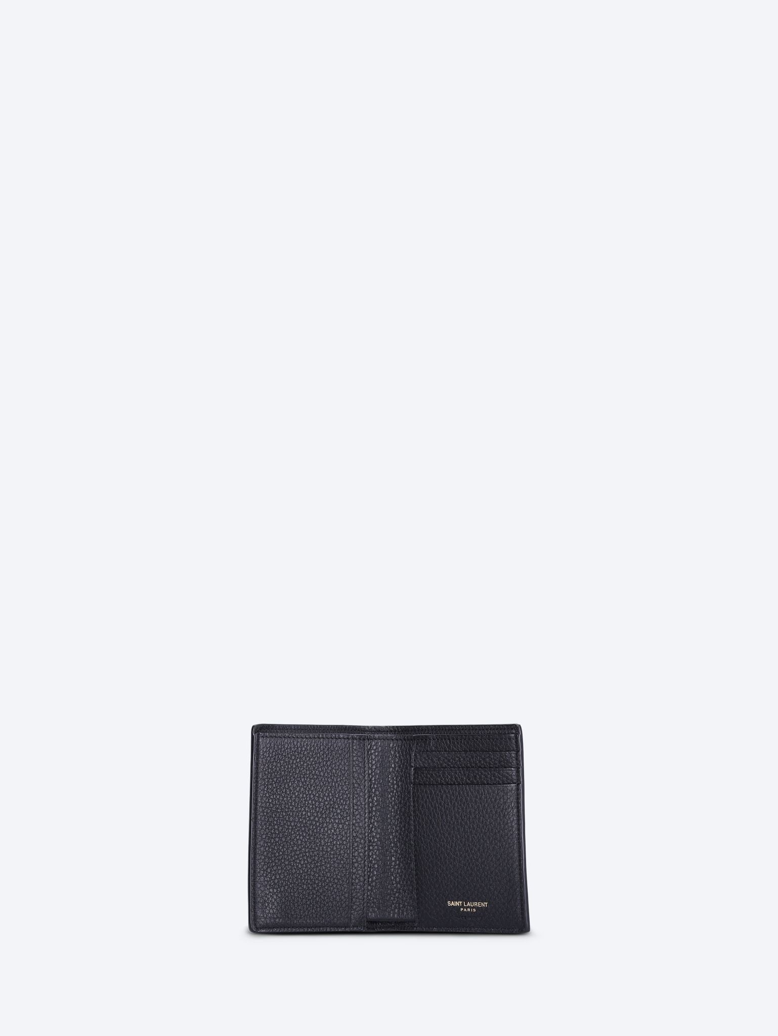 Tiny cassandre leather credit card wallet 2