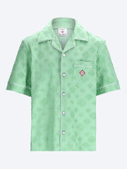 Towelling monogram shirt ref:
