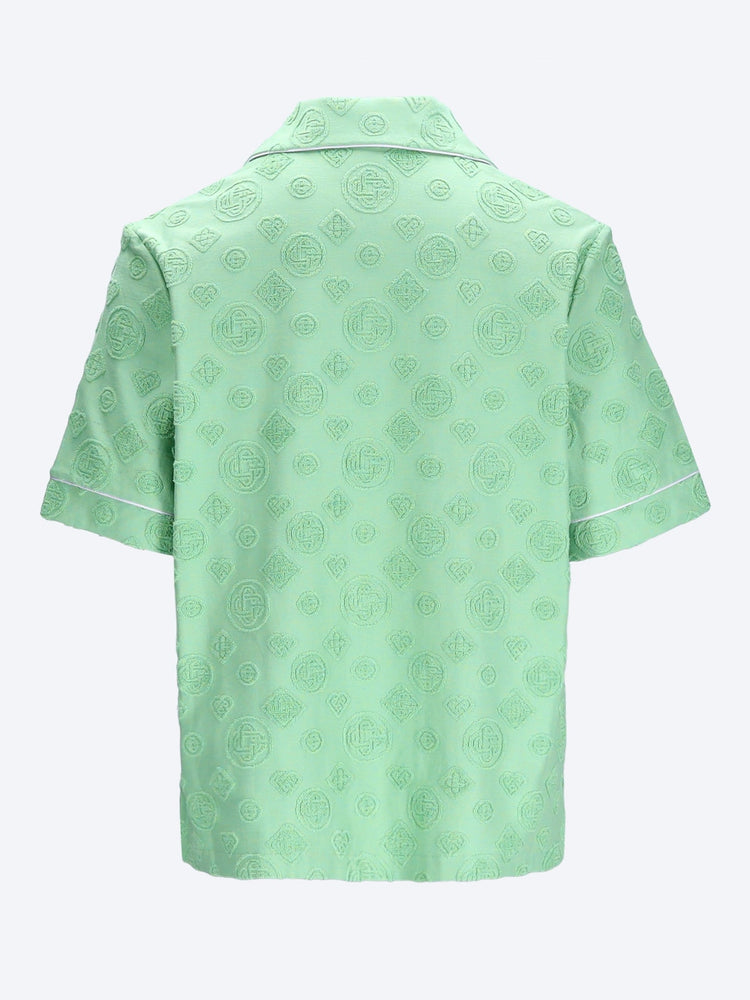 Towelling monogram shirt 2