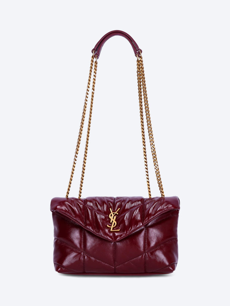 Toy puffer shiny leather shoulder bag 1