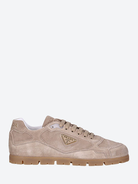 Trail faded suede sneakers