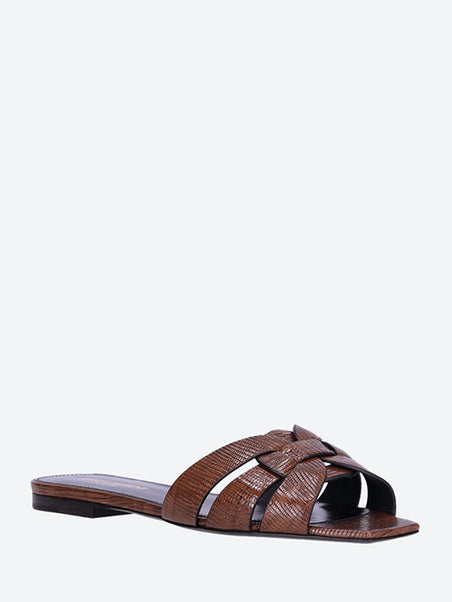 Tribute flat leather sandals