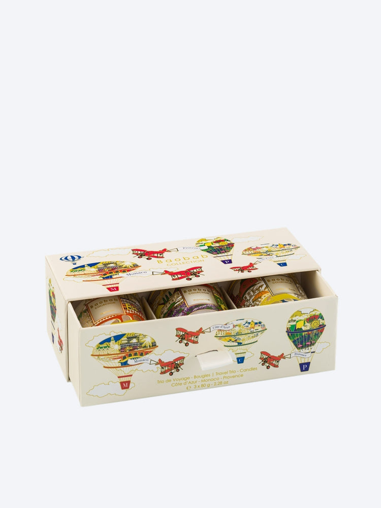 Trio travel candles provence-monaco-cote d'azur 2