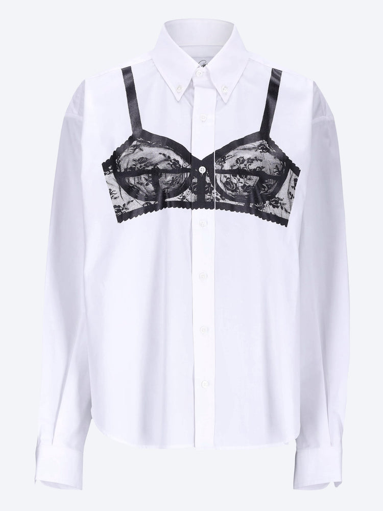 Trompe l'oeil button down shirt 1