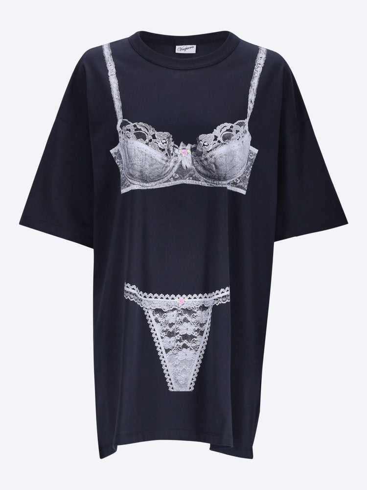 Trompe l'oeil tall t-shirt 1