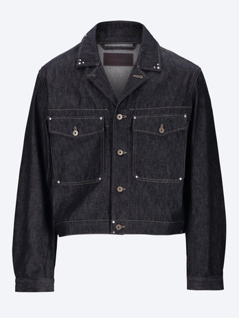 Trucker jacket with studs