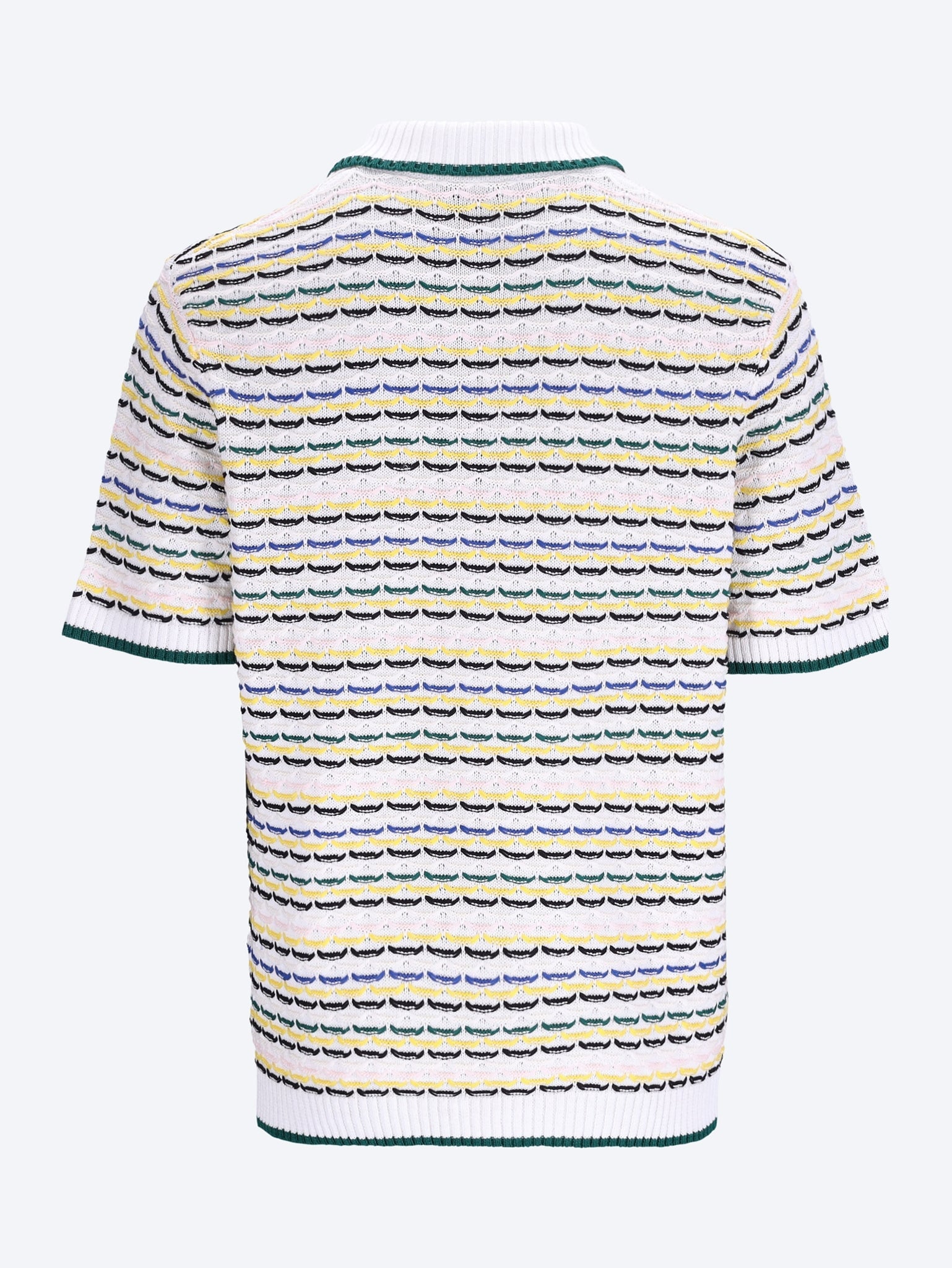 Tuck stitch polo shirt 2