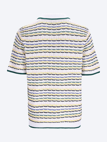 Tuck stitch polo shirt