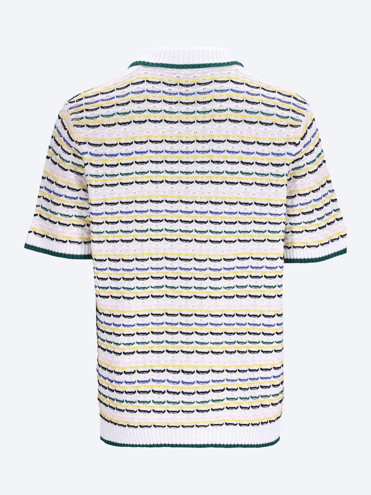 Tuck stitch polo shirt 2