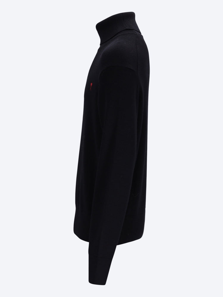 Turtle neck sweater with ami de coeur 2
