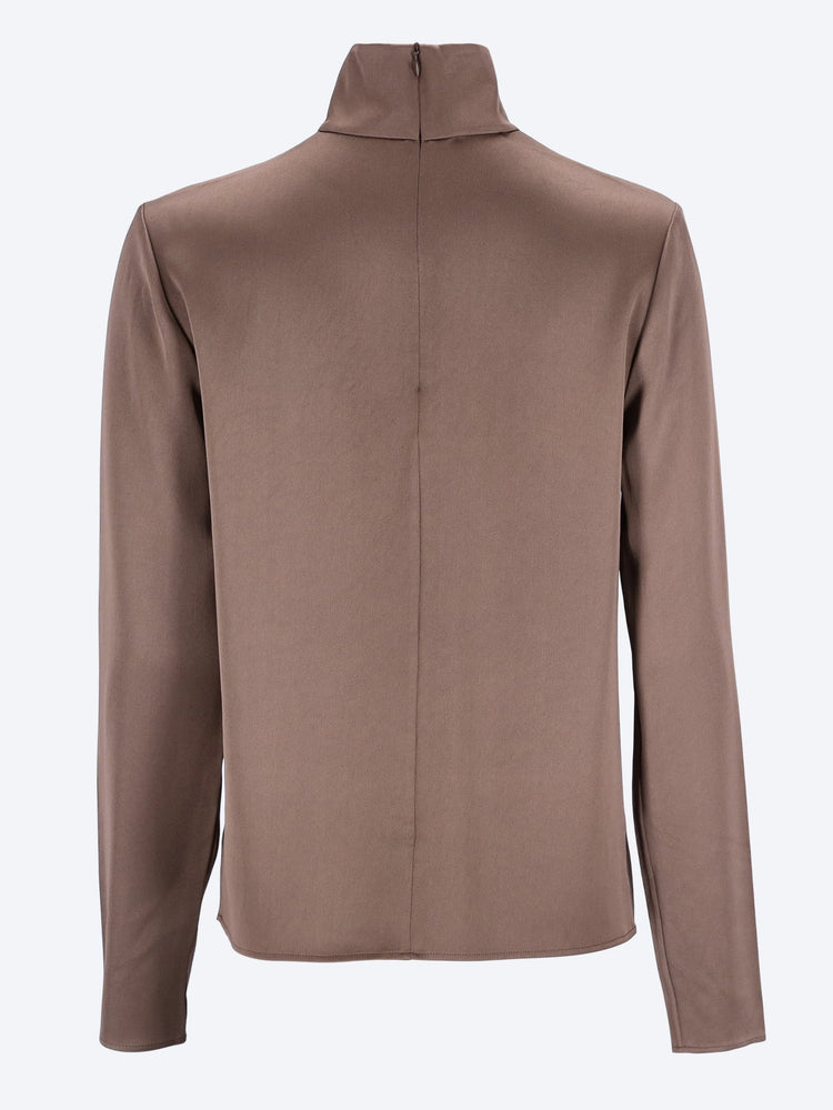 Turtleneck satin shirt 2