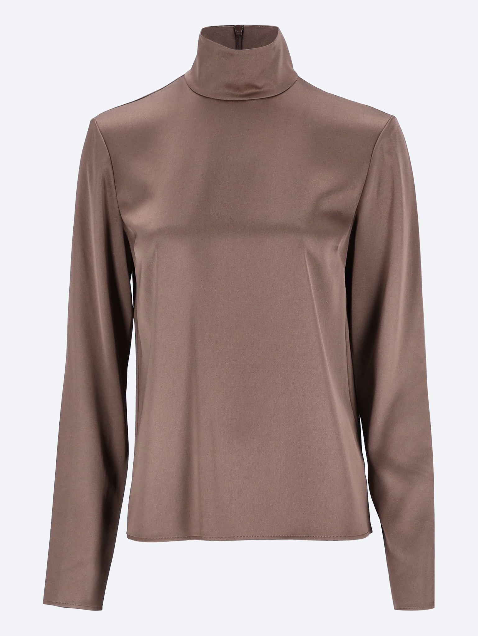 Turtleneck satin shirt 1