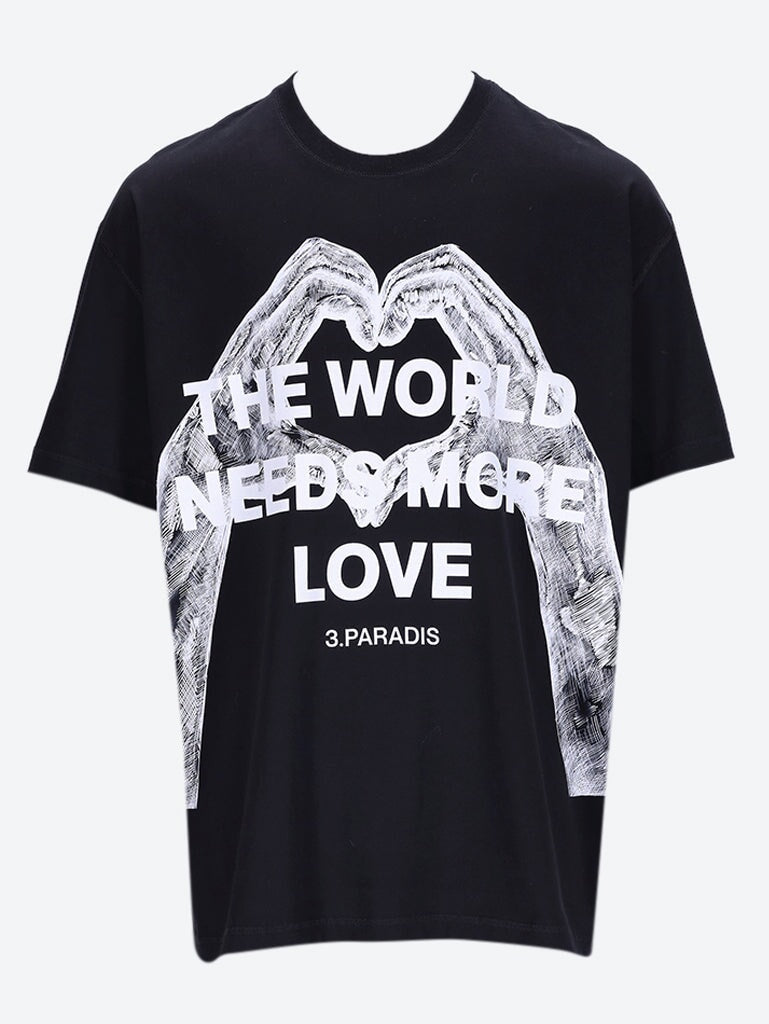 Twnml hands & heart t-shirt in blac 1