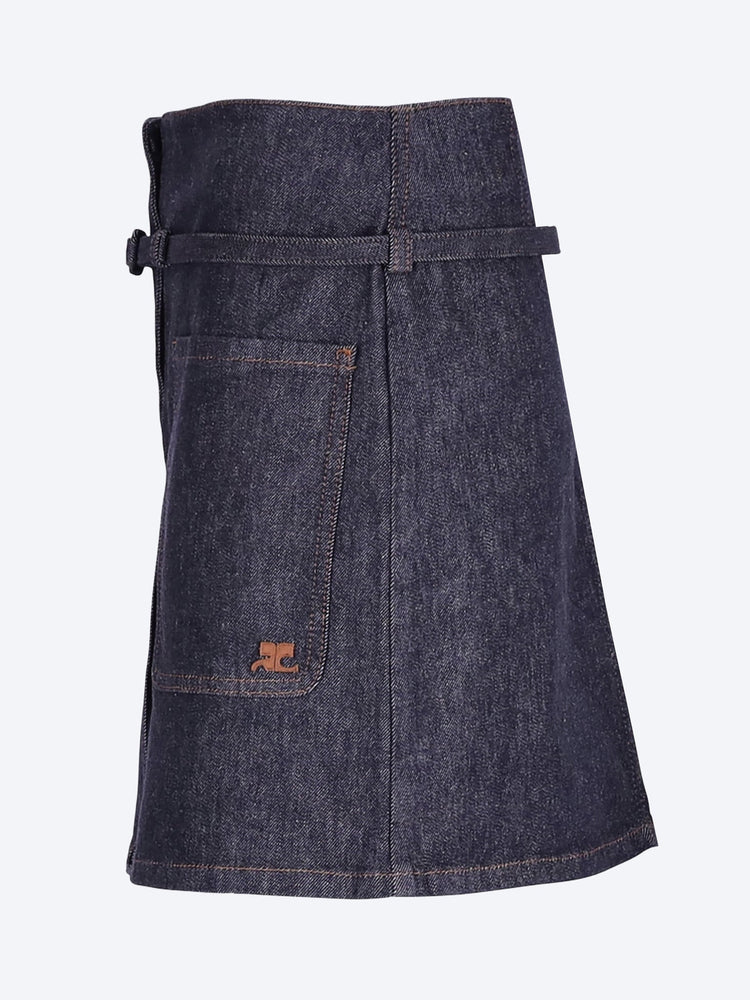 Two pockets denim skirt 2