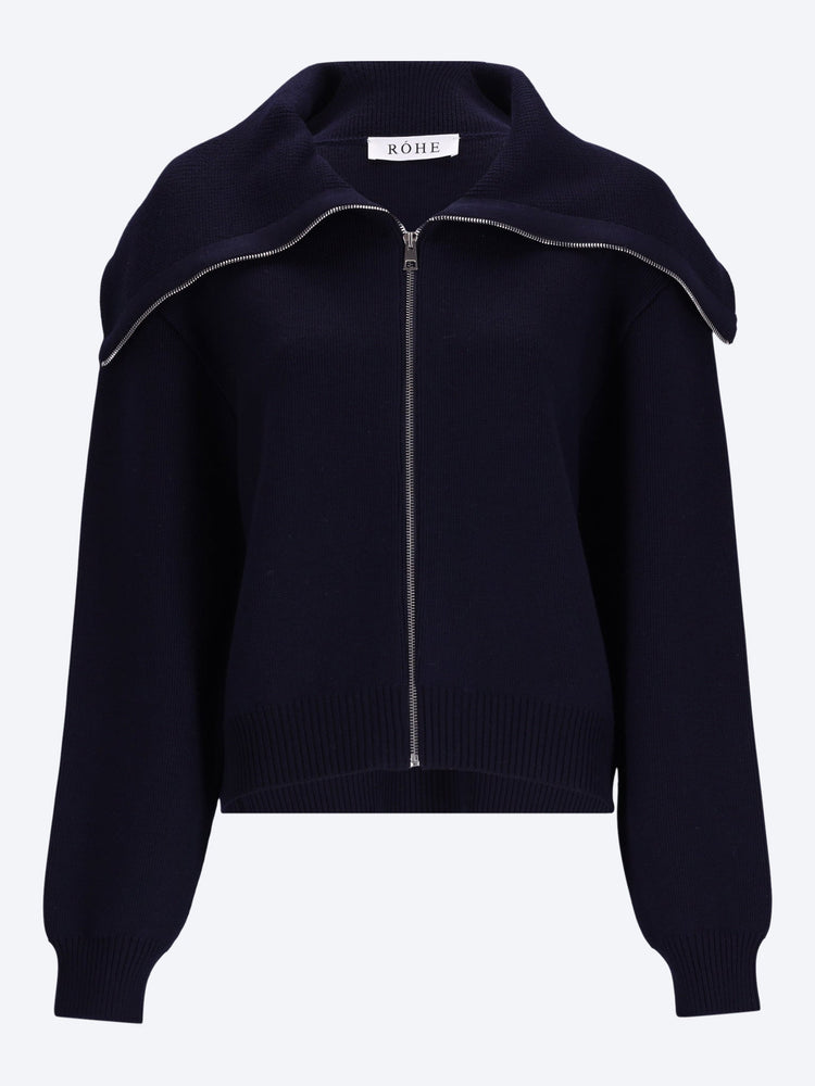 Two way sailor zip cardigan 1