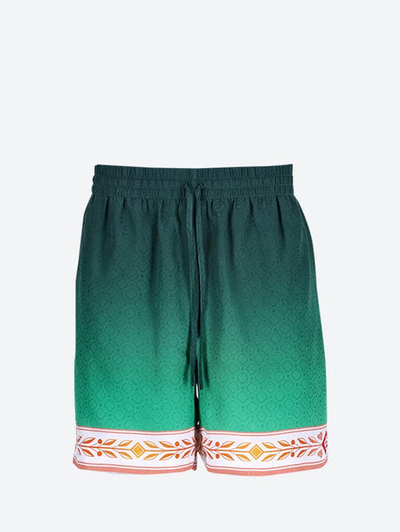 Unisex silk shorts with drawstrings
