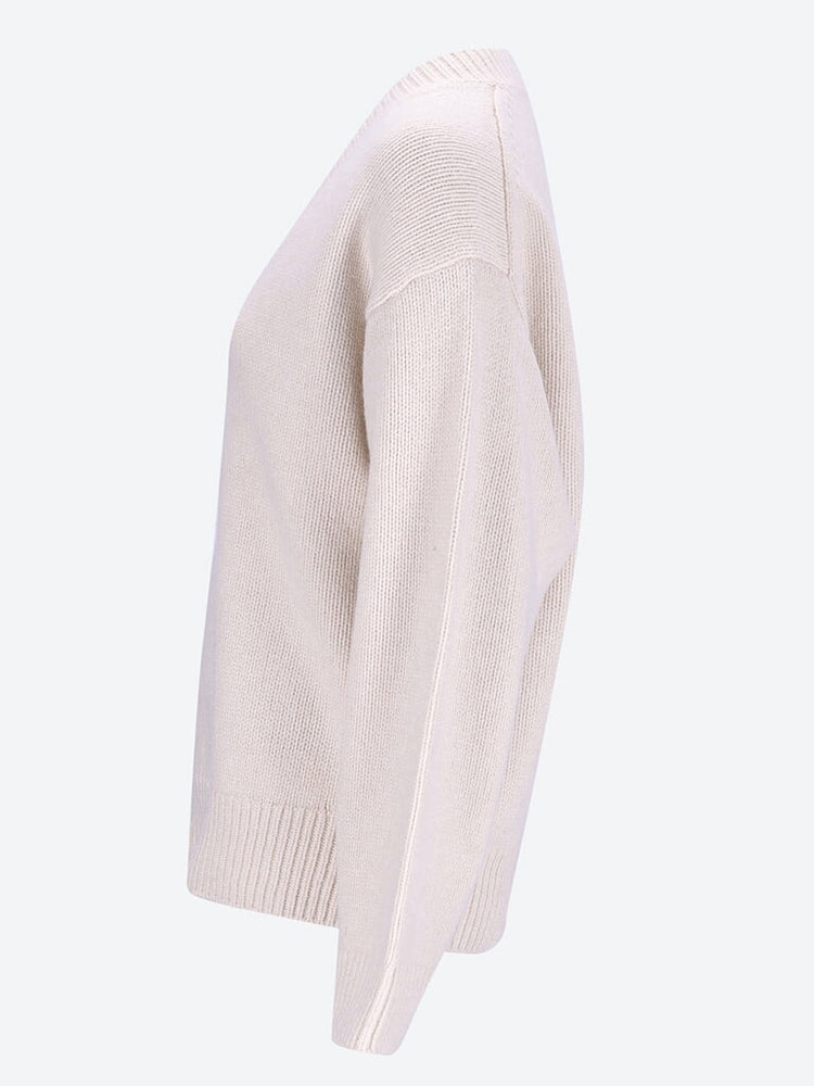 V-neck wool cashmere sweater 2