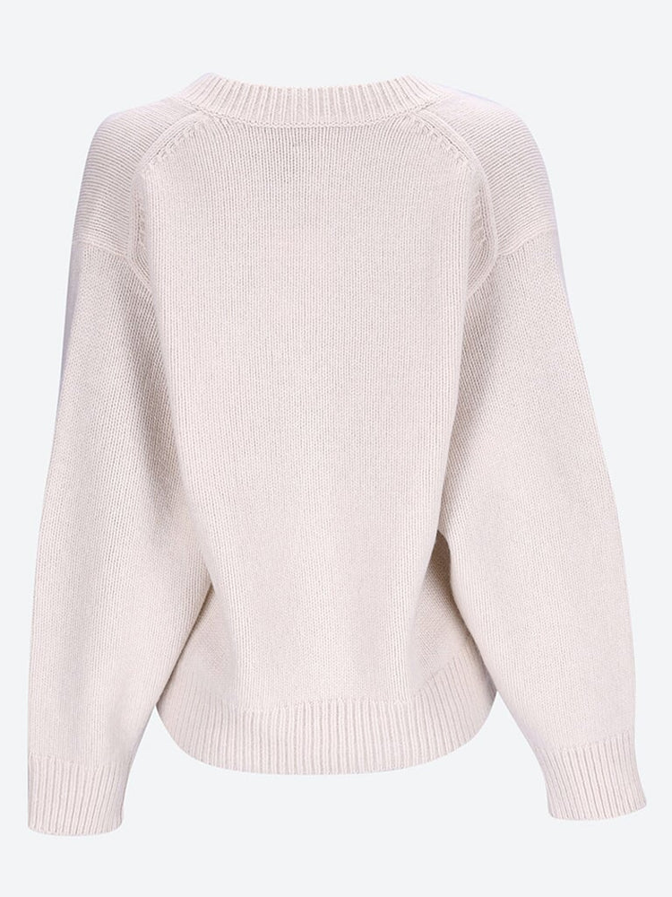 V-neck wool cashmere sweater 3