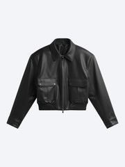 Wattierte Jacke aus Val-Kunstleder ref: