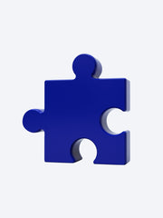 Vase puzzle bleu ref: