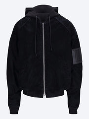 Velvet denim hood detachable ma-1 jacket ref:
