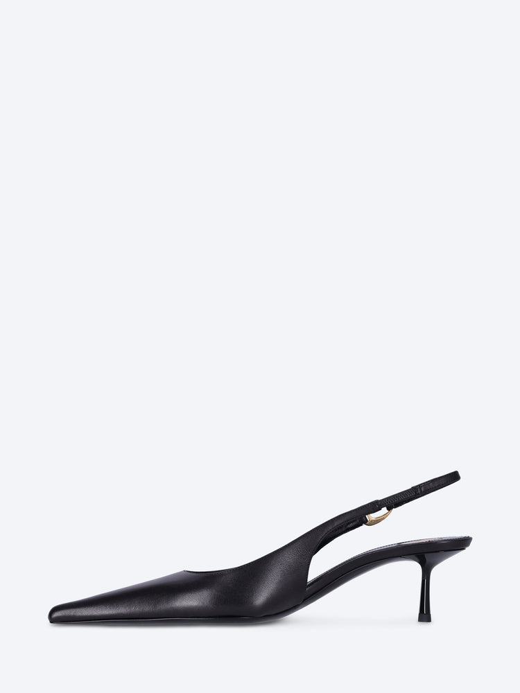 Vendome 50 smooth leather slingback pumps 4