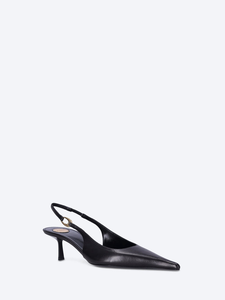 Vendome 50 smooth leather slingback pumps 2
