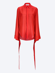 Verlin sheer chiffon tie cuff shirt ref: